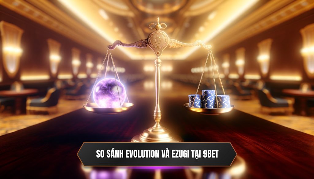 So sánh evolution và ezugi tại 9BET